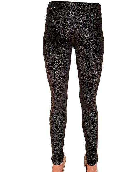 Fracomina leggings nero laminato