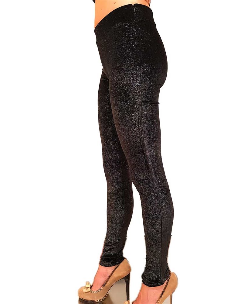 Fracomina leggings nero laminato