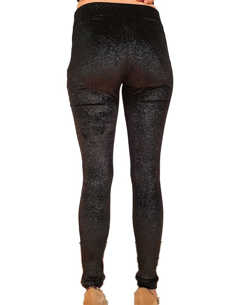 Fracomina leggings nero laminato