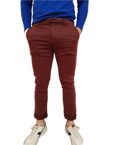 Calvin Klein pantalone bordeaux chino slim