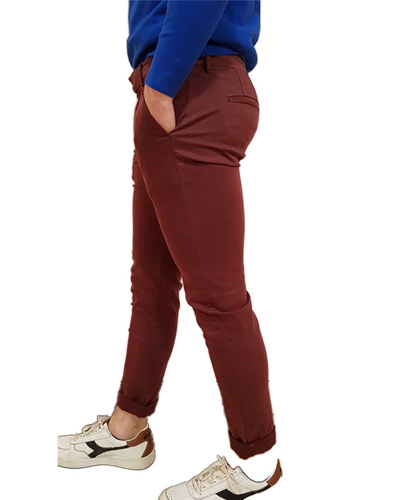 Calvin Klein pantalone bordeaux chino slim