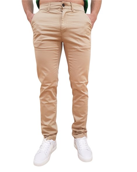 Calvin Klein pantalone uomo slim chino Sateen stretch travertine k10k109914-pf2