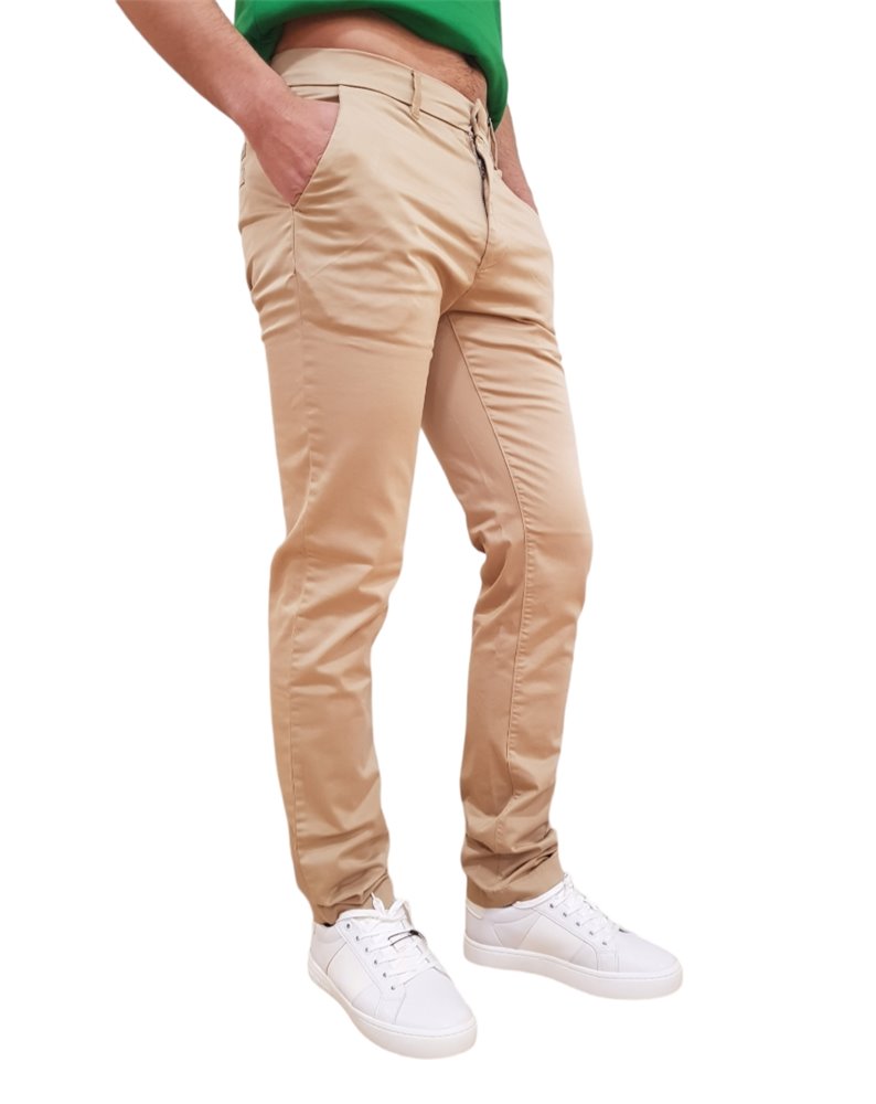 Calvin Klein pantalone uomo slim chino Sateen stretch travertine k10k109914-pf2