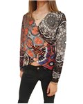 Maglia donna Desigual grigia Berlin