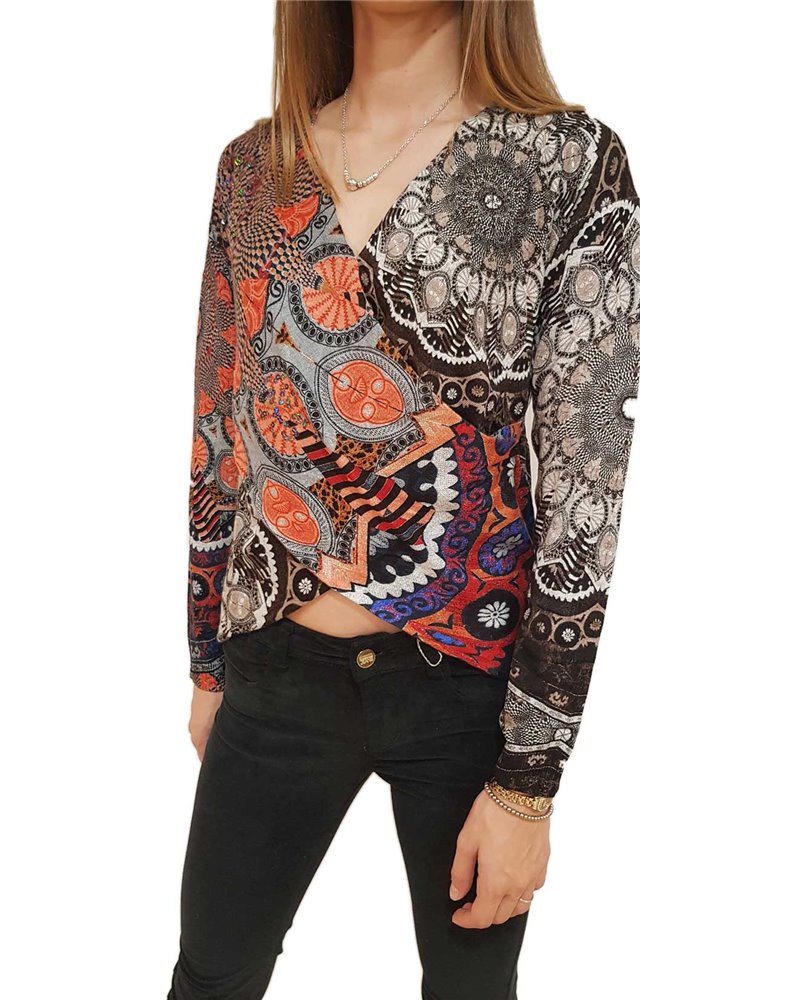 Maglia donna Desigual grigia Berlin