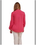 Fracomina blusa scollo a v cherry