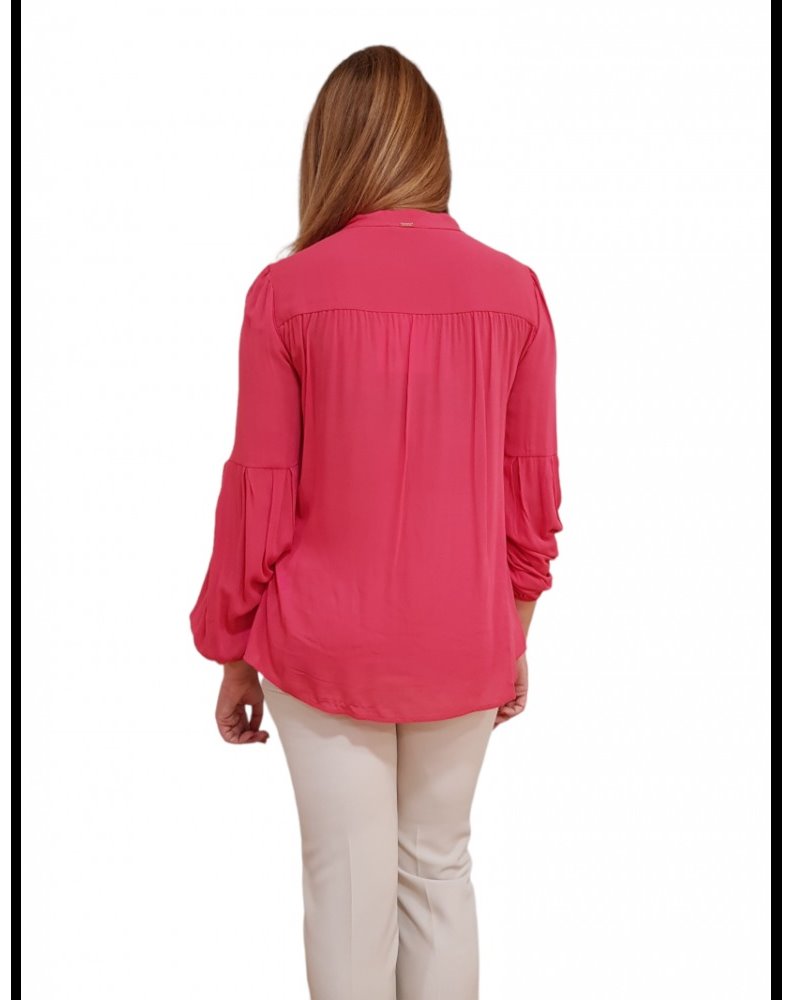 Fracomina blusa scollo a v cherry