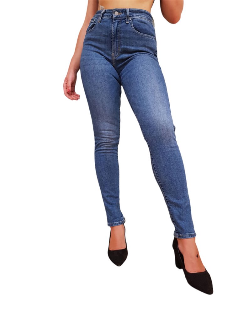 Levi’s jeans 721 super skinny a vita alta blow your mind blu