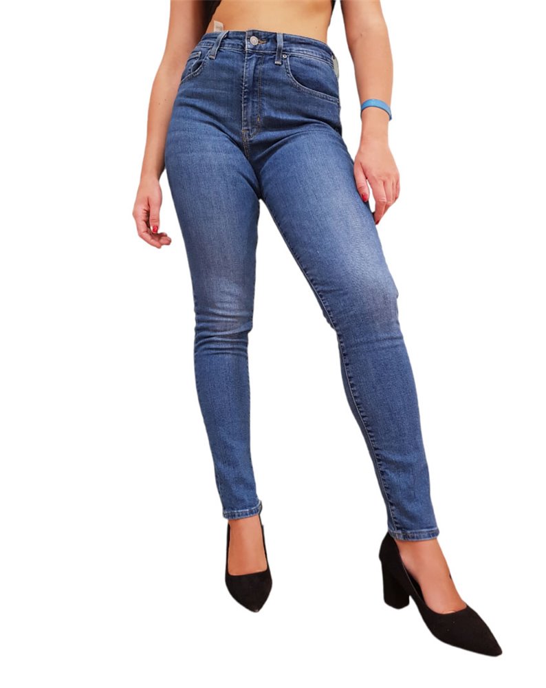 Levi’s jeans 721 super skinny a vita alta blow your mind blu