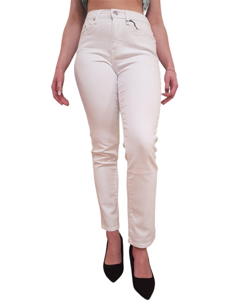 Levi’s jeans donna 724 dritto a vita alta bianco 188830097