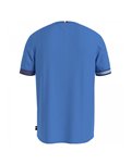 Tommy Hilfiger t shirt uomo blu elettrico con bandierina mw0mw34430-c30