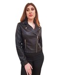 Gaudi giubbino donna biker nero similpelle