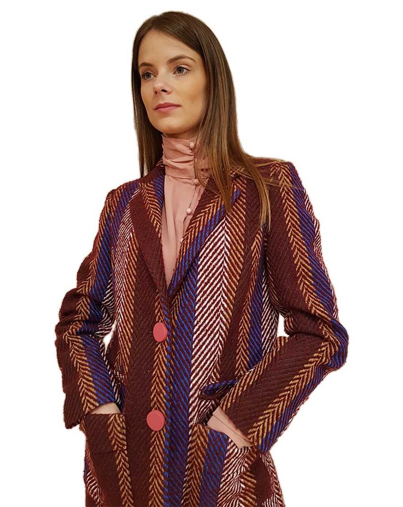 Cappotto Fracomina Wendy spigato