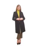 Tommy Hilfiger cappotto donna nero monopetto classics in lana 