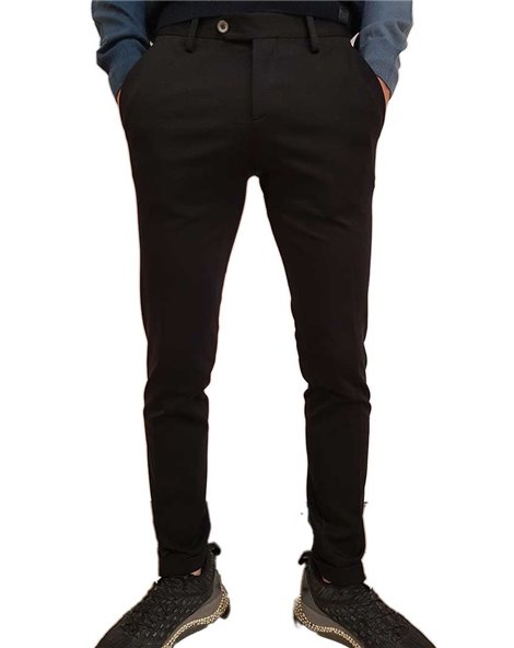 Roberto P Luxury pantalone skinny nero punto Milano