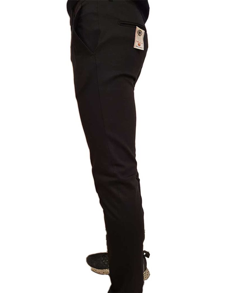 Roberto P Luxury pantalone skinny nero punto Milano