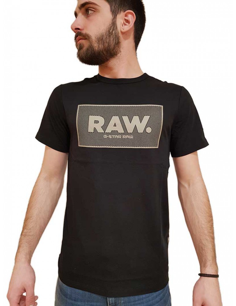 G Star Raw t shirt nera Boxed Gr d163753366484 G-STAR RAW T SHIRT UOMO