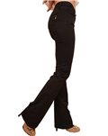 Fracomina pantalone nero svasato Pamela 3 cinque tasche