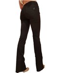 Fracomina pantalone nero svasato Pamela 3 cinque tasche