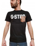 T shirt G-Star Raw Gsraw Allover Pocket nera