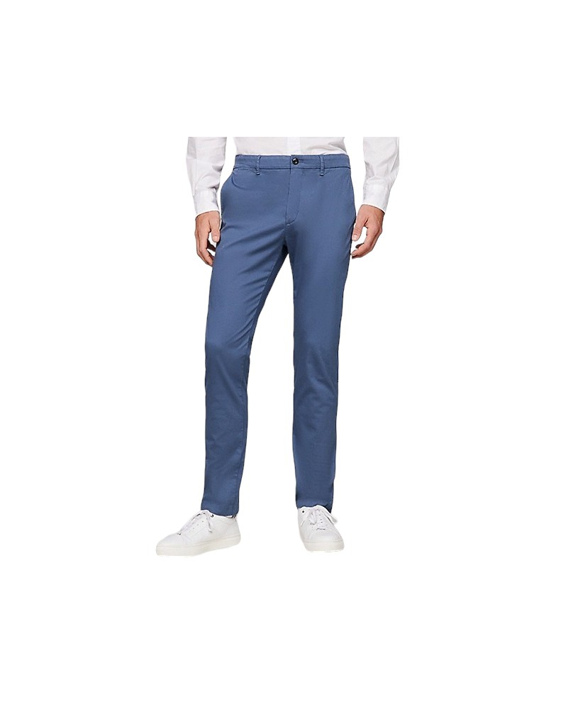 Tommy Hilfiger pantalone chino slim Bleecker aegean sea mw0mw33937-dbz