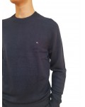 Tommy Hilfiger pullover blue in lana merino mw0mw33100-dw5