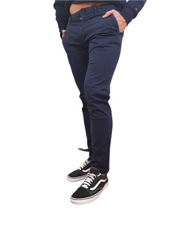 Tommy Hilfiger pantaloni uomo slim fit blu Bleecker Th Flex mw0mw26839-dw5