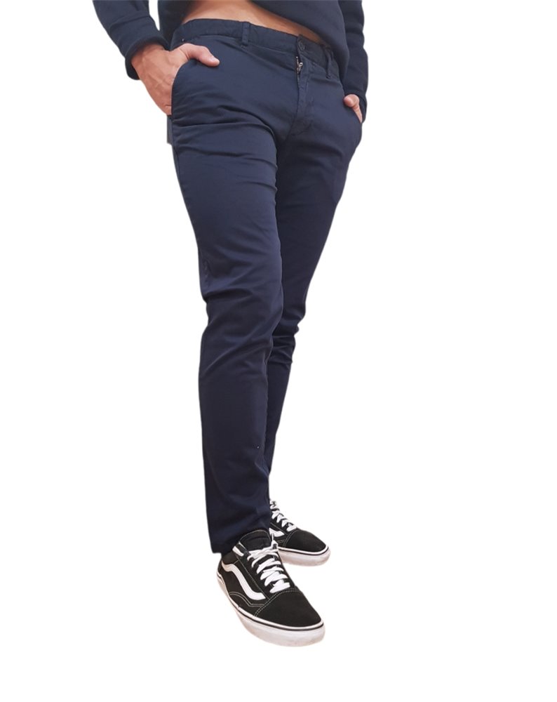 Tommy Hilfiger pantaloni uomo slim fit blu Bleecker Th Flex mw0mw26839-dw5