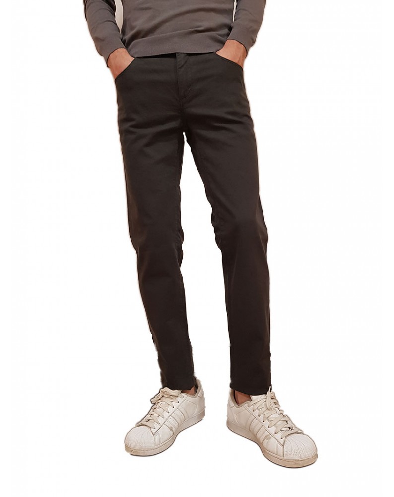 Trussardi pantalone slim 370 close grigio