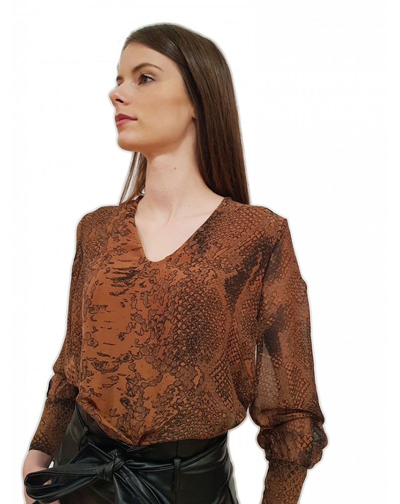 Gaudi blusa stampa animalier