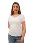 Levi’s t shirt bianca scollo a v the perfect 85341-0002