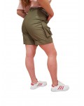 Fracomina shorts cargo verde militare