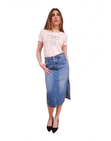 Levi’s gonna jeans Side Slit con spacco laterale med indigo worn in blu