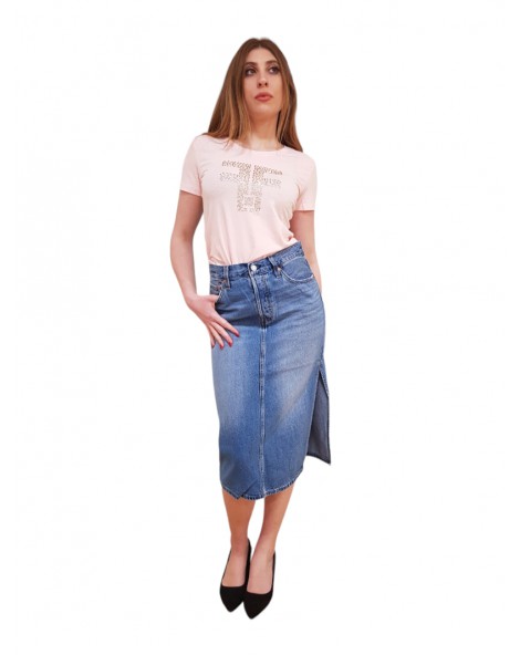 Levi’s gonna jeans Side Slit con spacco laterale med indigo worn in blu