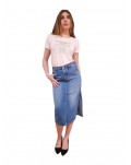 Levi’s gonna jeans Side Slit con spacco laterale med indigo worn in blu