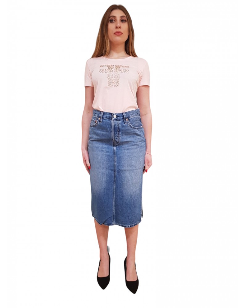 Levi’s gonna jeans Side Slit con spacco laterale med indigo worn in blu