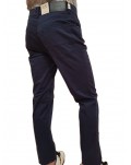 Trussardi pantalone 5 tasche 370 close blue cotone satin