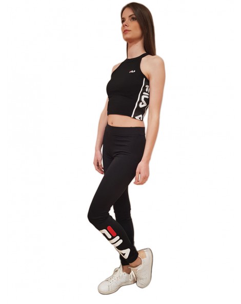 Fila top Tama cropped nero 687694