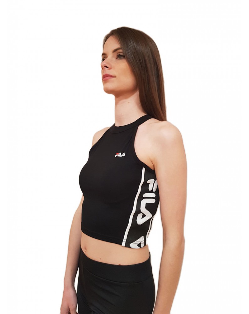 Fila top Tama cropped nero 687694