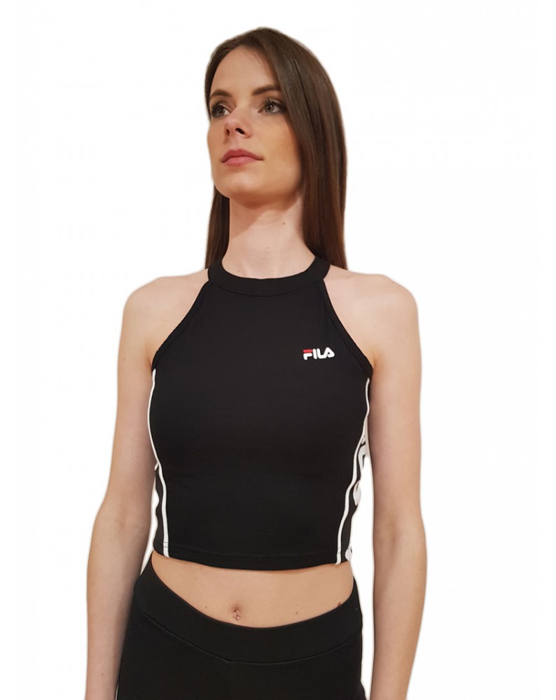 Fila top Tama cropped nero 687694