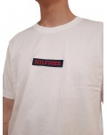 Tommy Hilfiger t shirt uomo bianca monotype con logo mw0mw34373-ybr