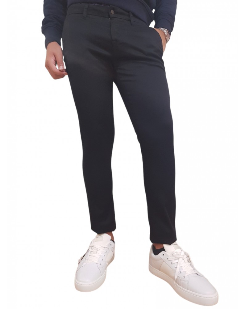 Guess pantalone chino nero Daniel m3yb29wfip3-jblk