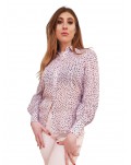 Fracomina camicia rosa fantasia pois fr24st6026w689r-s36