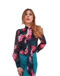 Gaudi camicia donna floreale in georgette 321fd45021-321061-01