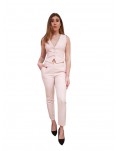 Fracomina gilet rosa in tessuto tecnico fr24st2015w42901-238