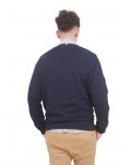 Tommy Hilfiger pullover uomo blue in maglia tramata mw0mw33511-dw5