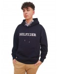 Tommy Hilfiger felpa blue monotype embro con logo mw0mw33635-dw5