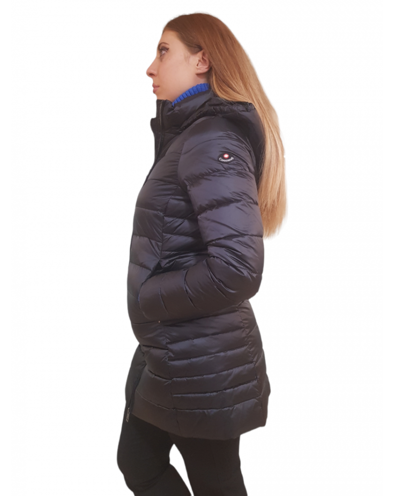 Canadiens piumino donna nero Lisbet Long 2.0/w