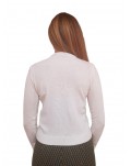 Gaudi maglia girocollo da donna crema in lana e cashmere 321fd53041-2101