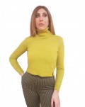 Gaudi maglione dolcevita da donna verde acido in lana e cashmere 321fd53037-2570